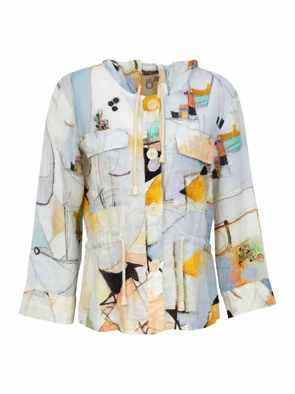 Women's Clothing For Travel Women's Untitled 9 Linen Jacket In Multi