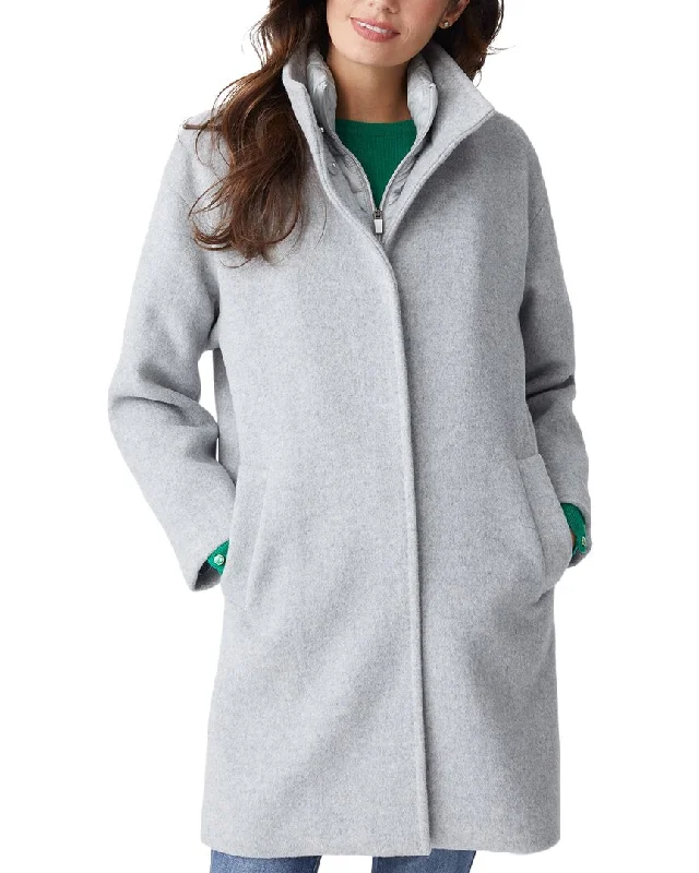 Women's Professional Apparel J.McLaughlin Stoll Wool-Blend Coat