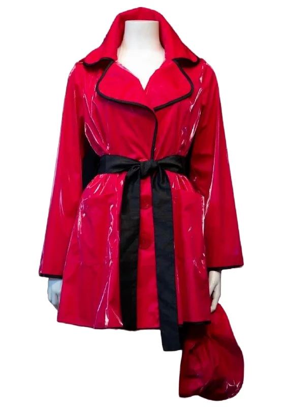 Huge Savings On Must-Have Clothing Essentials Water Resistant Rain Jacket In Red