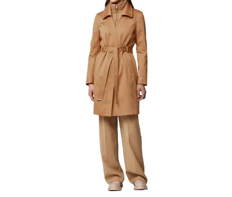 Limited-Time Markdowns On Stylish Wardrobe Essentials Kelly Trench Coat In Biscuit