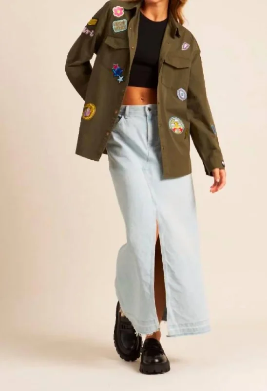 Women's Vacation Outfit Zane Jacket In Cadet