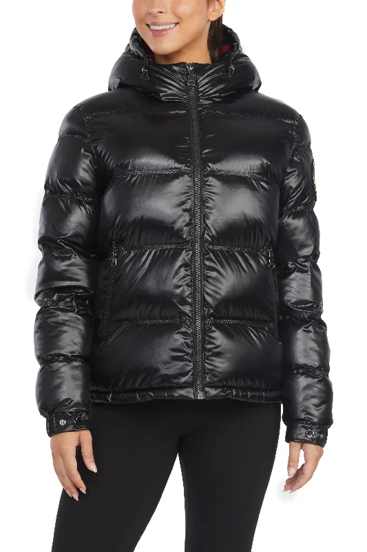 Chic And Affordable Fashion – Limited-Time Offers Pajar Women’s Steph Channel Quilted Short Puffer Fixed Hood