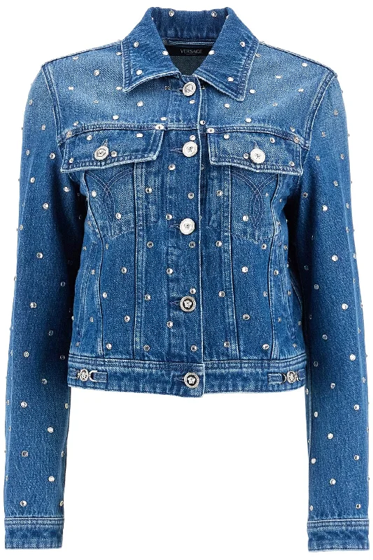 Women's Active Garments For Workouts Versace Women's "Starry Sky blue Jacket