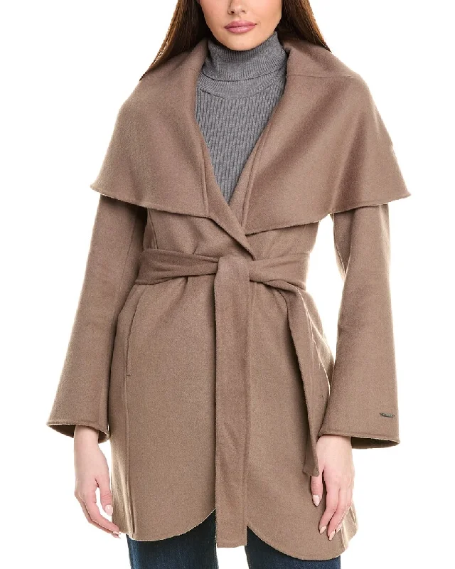 Women's Luxury Garments Tahari Double Face Wool-Blend Coat