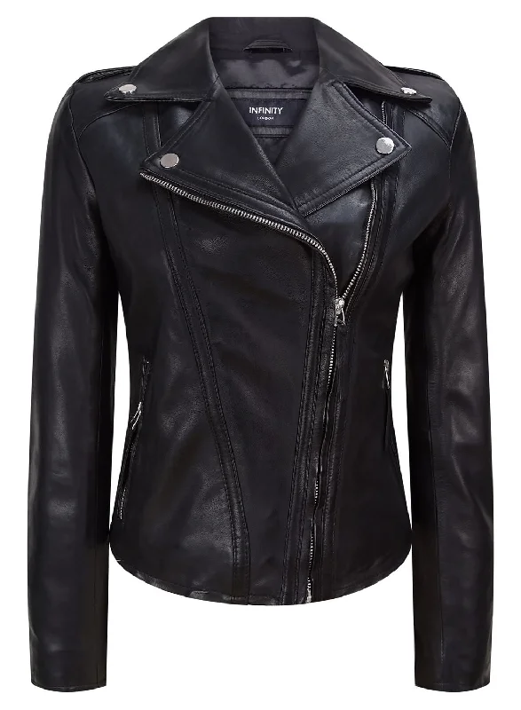 The Ultimate Fashion Sale – Stylish Looks For Less Leather Jacket Classic Biker Style