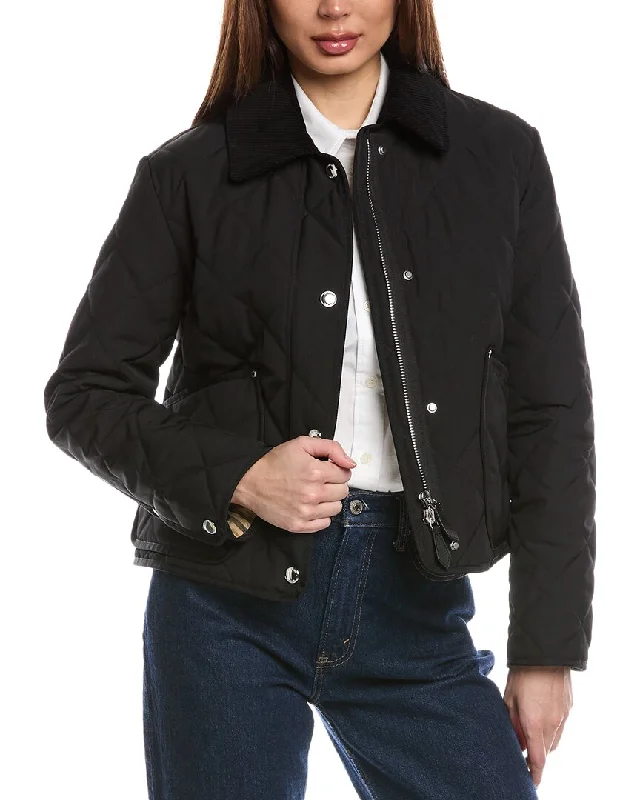 Limited-Stock Clothing Sale – Shop Before It's Too Late Burberry Cropped Quilted Jacket