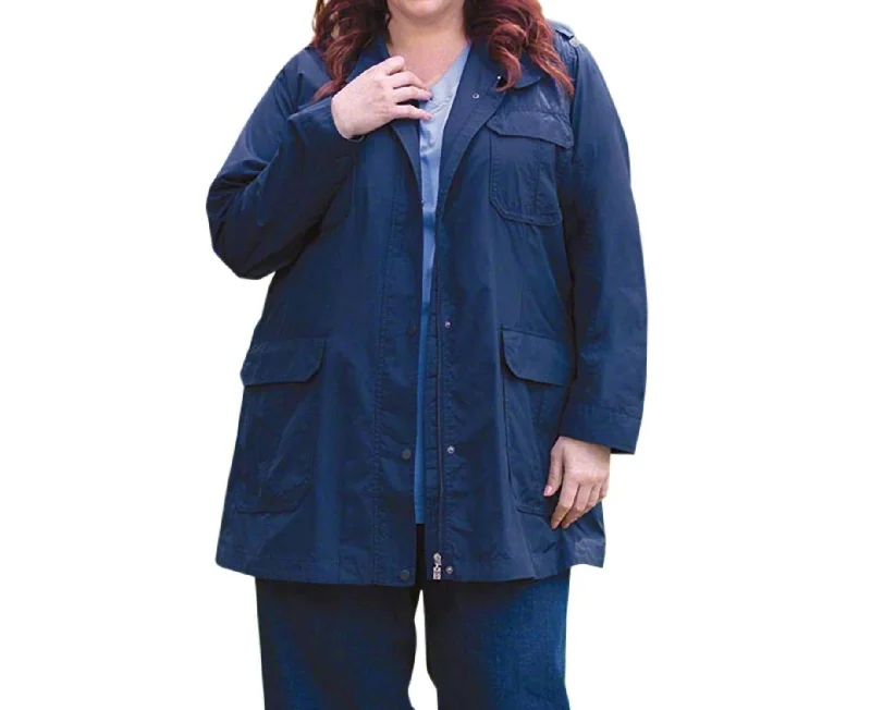 Women's Cozy Clothes Spencer Long Sleeve Jacket - Plus Size In Navy Spencer