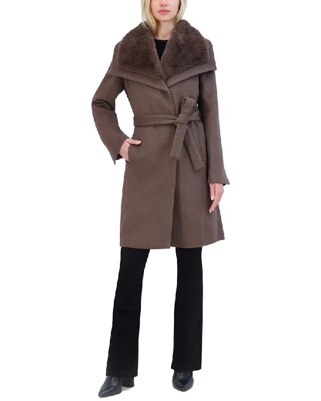 Women's Resort Garments Tahari Wool-Blend Wrap Coat