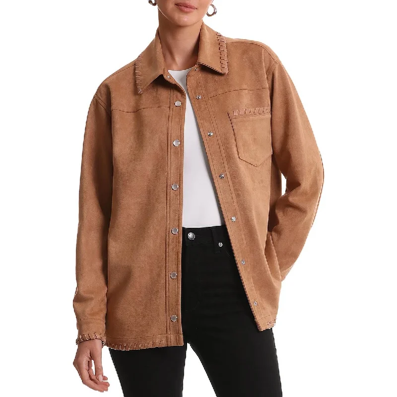 Modern Women's Apparel Womens Pocket Warm Overcoat