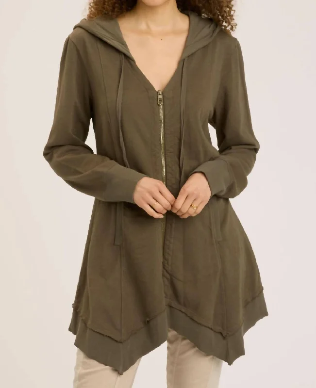 Women's Contemporary Apparel Merchantile Fleece Jacket In Olive