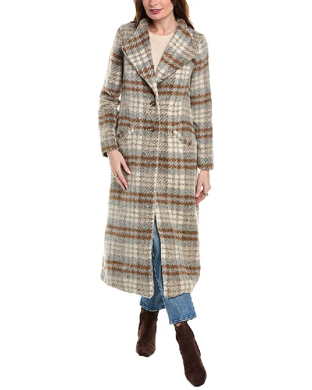 Women's Trendy Apparel Hutch Mooney Wool-Blend Coat