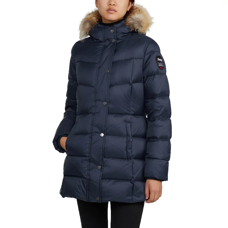 Women's Night-Out Outfit Pajar Women’s Roxy Quilted Puffer with Fixed Hood and Detachable Fur Trim