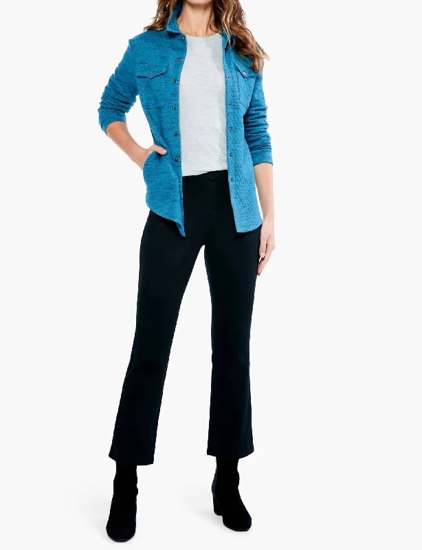 Women's Fashion-Forward Apparel Quilted Strolls Jacket In Deep Marine