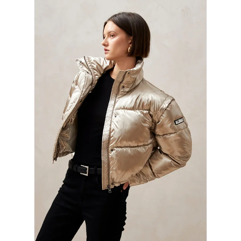 Fashion-Forward Women's Clothing Chicago Gold Coat