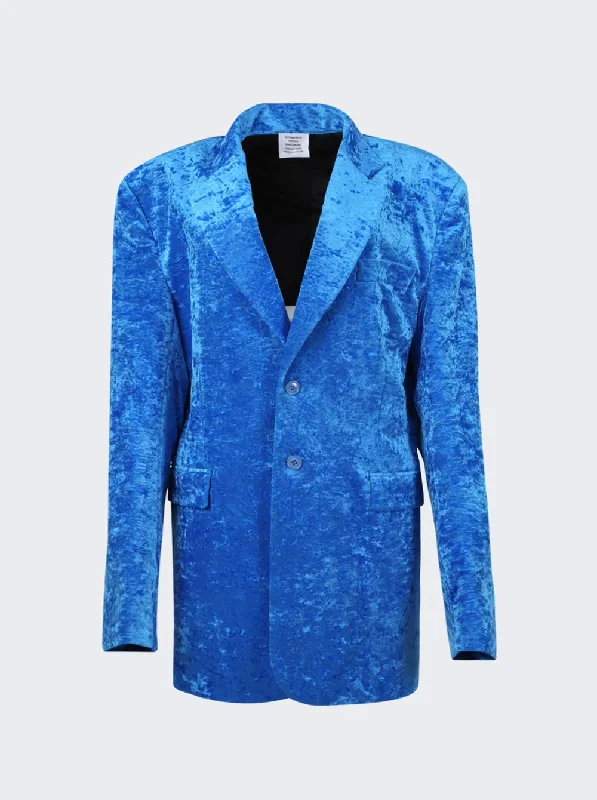 Refresh Your Wardrobe With Our Fashion Deals Boxy Single Breasted Velvet Tailored Jacket