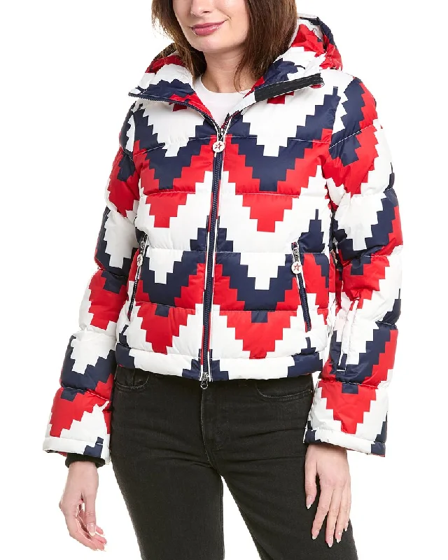 Women's High-Fashion Clothes Perfect Moment Chevron Polar Flare Down Coat