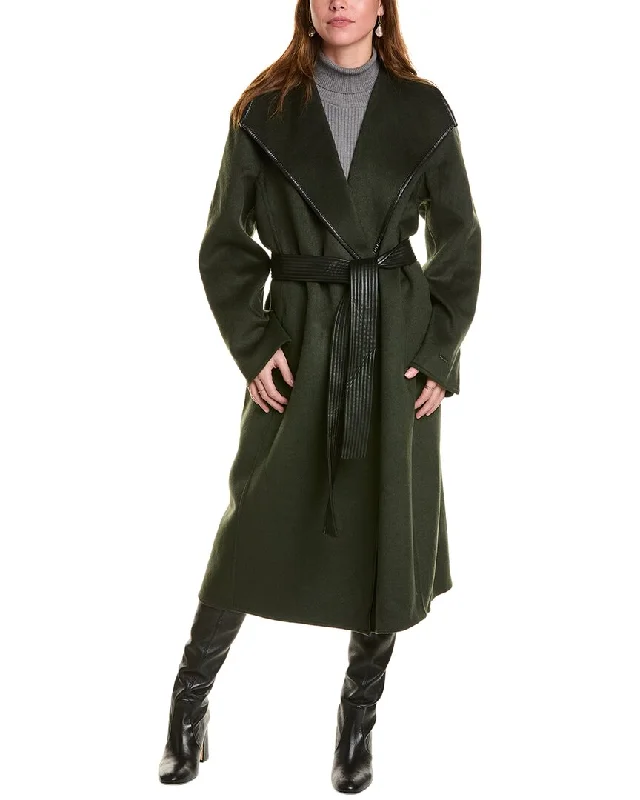 Women's Transitional Outfit Tahari Juliette Wool-Blend Wrap Coat