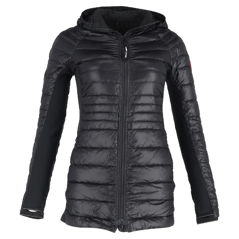 Timeless Women's Garments Canada Goose Hybridge Lite Hooded Down Jacket in Black Polyamide