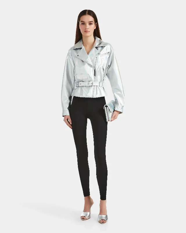 Flash Sale On Stylish Outfits – Hurry Before It's Gone ARIELLE WOMEN'S RELAXED FIT BIKER JACKET