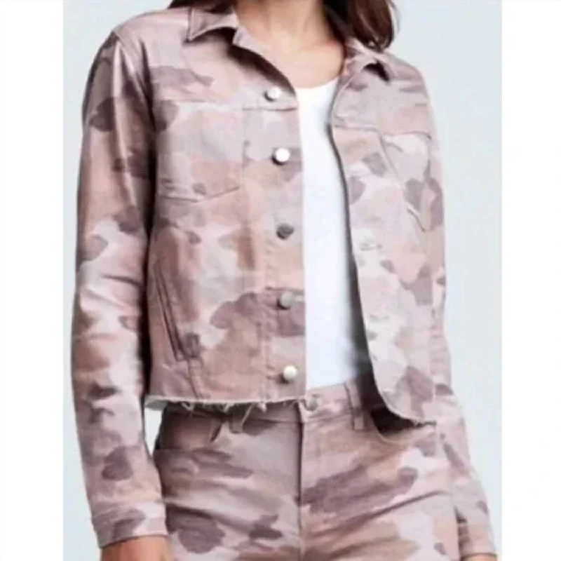 Women's Plus-Size Casual Outfit Janice In Nude Rose Camo