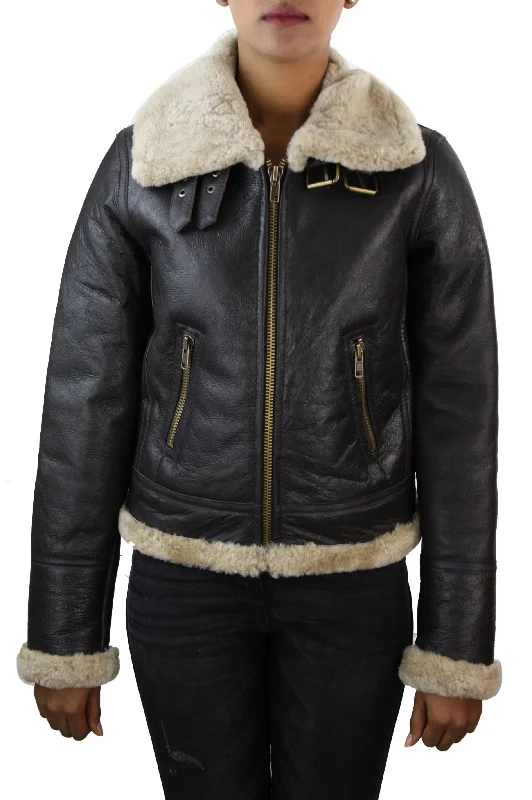 Women's Vacation Garments Sheepskin Coat