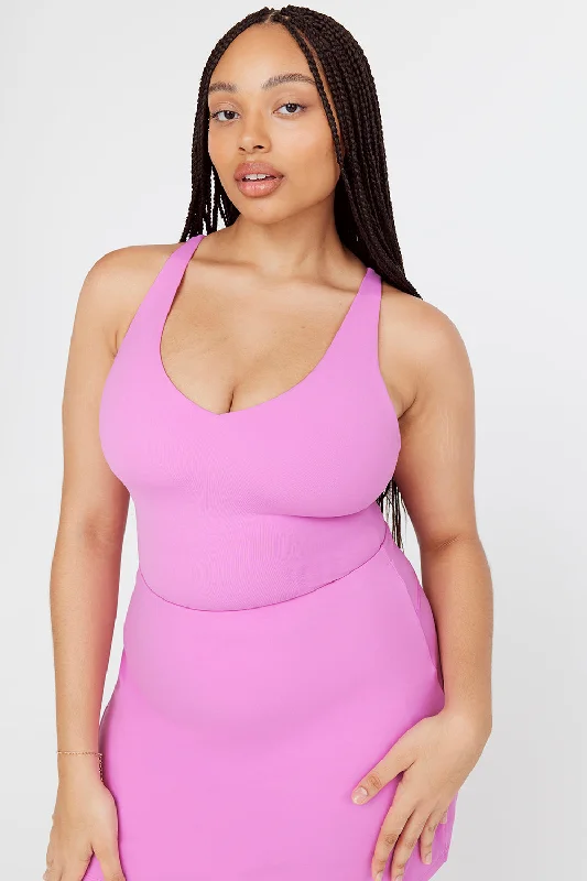 Women's Casual Outfit Summer Deals SKINLUXE BUILT-IN SUPPORT STRAPPY BACK CAMI TOP - BUBBLEGUM