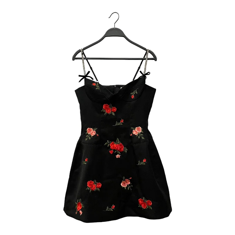 Women's Plus-Size Clothes Sporty Fashion Offers Shushu/Tong/SS Dress/8/Floral Pattern/Cotton/BLK/