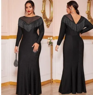 Women's Transitional Attire Explore What'S New Fat Women Plus Size Evening Party Prom Long Dress Dresses