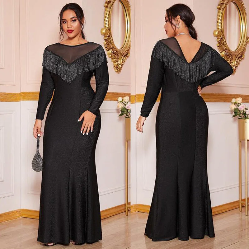 Women's Vacation Garments Limited Stock, Big Sale Fat Women Plus Size Evening Party Prom Long Dress Dresses