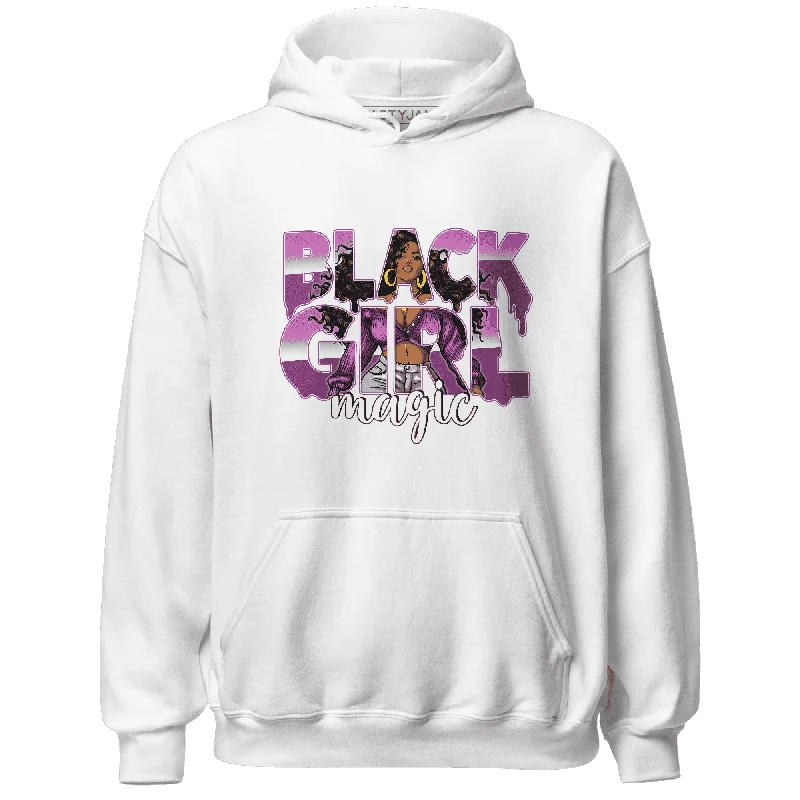 Minimalist Unisex Fashion Essentials Sophisticated Street Style Offers NastyJamz GS Hyper Violet 4s Hoodie Match Black Girl Magic