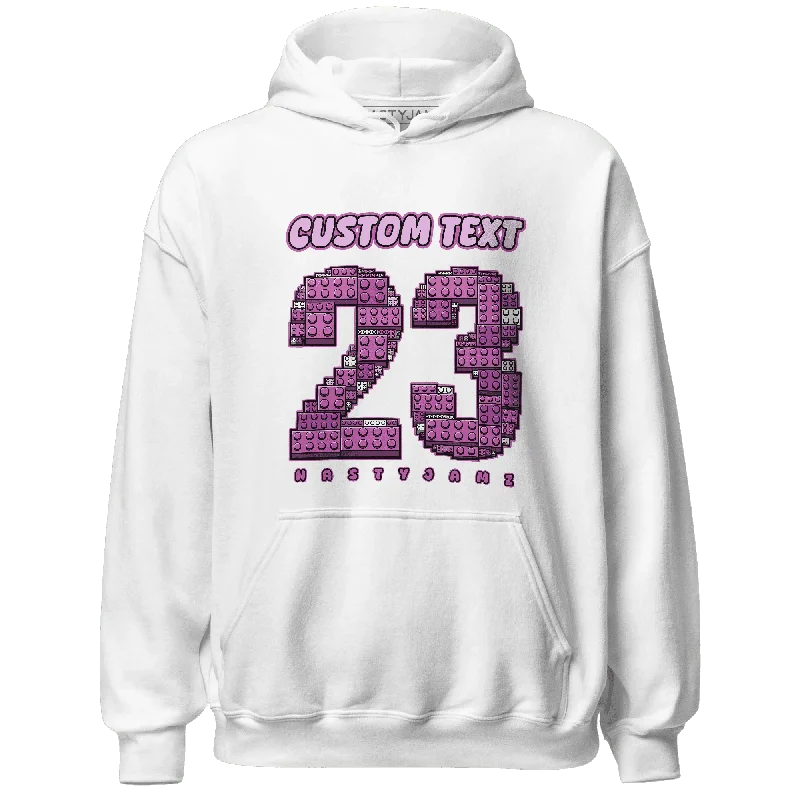 Classic Unisex Fashion Looks Sporty Fashion Offers NastyJamz GS Hyper Violet 4s Hoodie Match Number 23 Custom Text