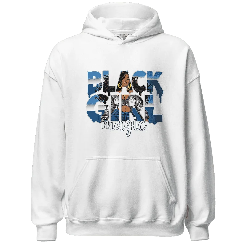 Oversized And Relaxed Unisex Fashion Elevated Casual Discounts NastyJamz Industrial Blue 4s Hoodie Match Black Girl Magic