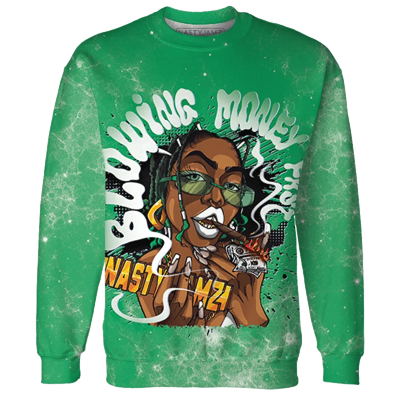 Casual Yet Sophisticated Unisex Fashion Casual Chic NastyJamz Lucky Green 5s Sweatshirt Match Blowing Money Fast Girl All-Over Print