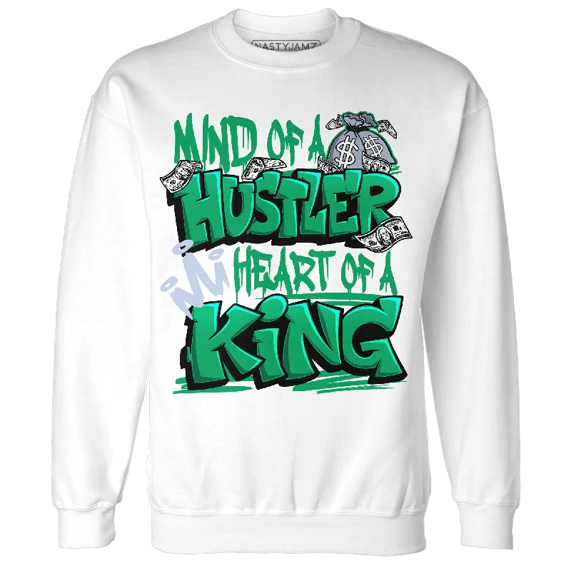 Sustainable Gender-Neutral Apparel Urban Fashion NastyJamz Lucky Green 5s Sweatshirt Match Hustler Heart King