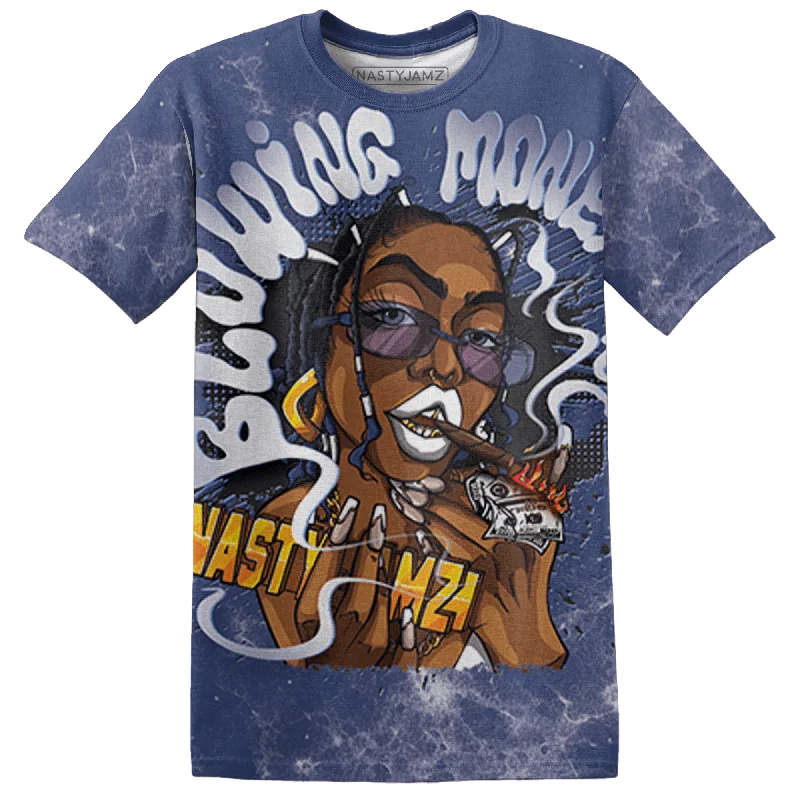 Urban-Inspired Unisex Fashion Trends Comfortable Chic NastyJamz Midnight Navy 5s T-Shirt Match Blowing Money Fast Girl All-Over Print