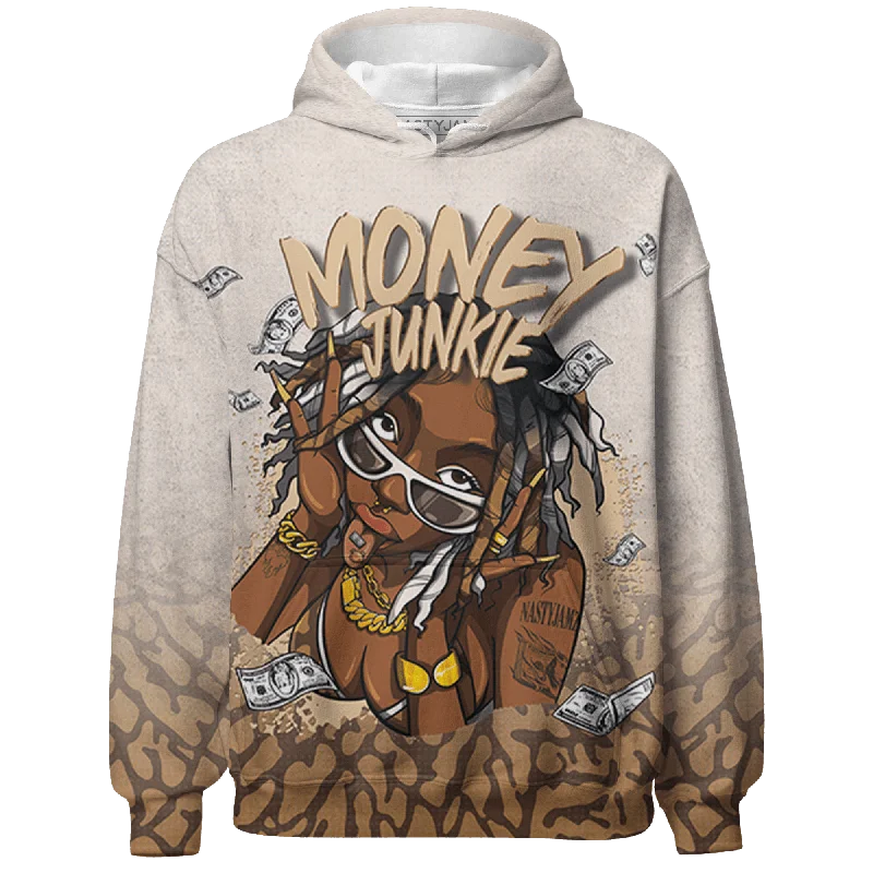 Modern Unisex Streetwear Outfits Exclusive Fashion Deals NastyJamz Palomino 3s Hoodie Match Money Junkie All-Over Print