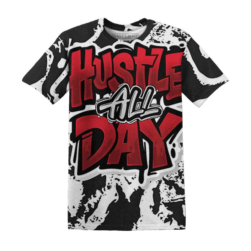 Unisex Casual Wear For All Seasons Everyday Elegance Sale NastyJamz Retro Red Taxi 12s T-Shirt Match Hustle All Day All-Over Print