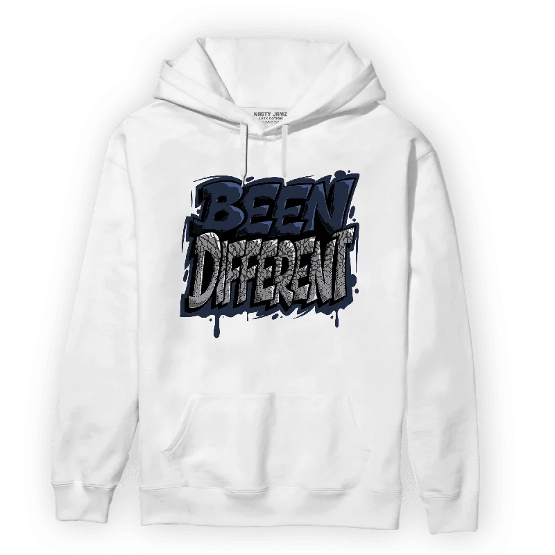 Oversized Unisex Apparel For Effortless Style Limited Edition NastyJamz White Navy 3s Hoodie Match Become Different