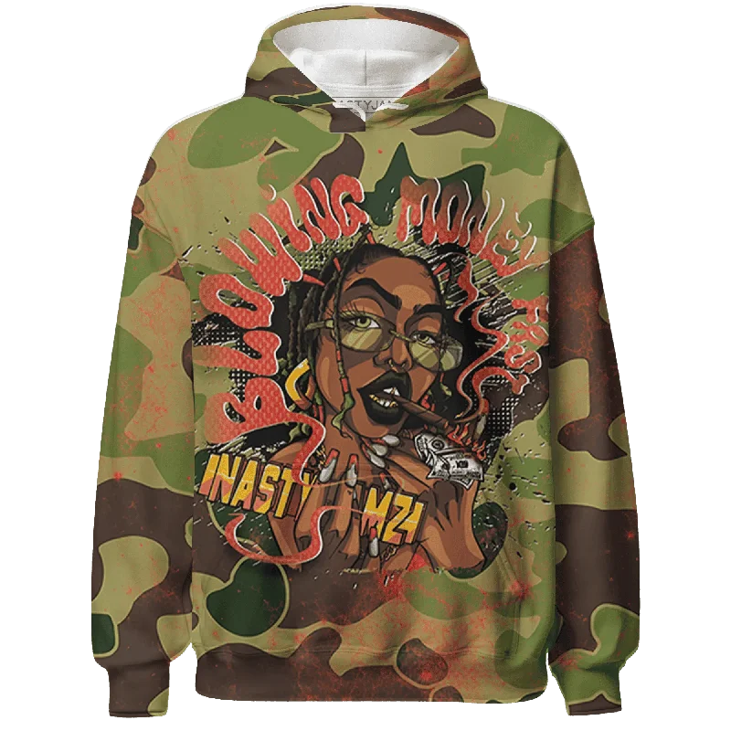 Lightweight And Breathable Unisex Wear Vibrant Style Promotions AM 90 Dark Sage Solar Red NastyJamz Hoodie Match Blowing Money Fast Girl All-Over Print