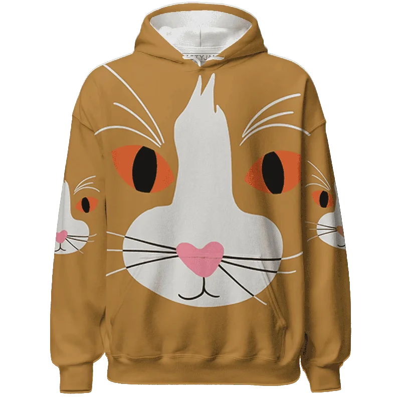 Unisex Casual Wear For All Seasons Stylish Deals Dunk Low Retro Wheat Orange NastyJamz Hoodie Match Meow All-Over Print