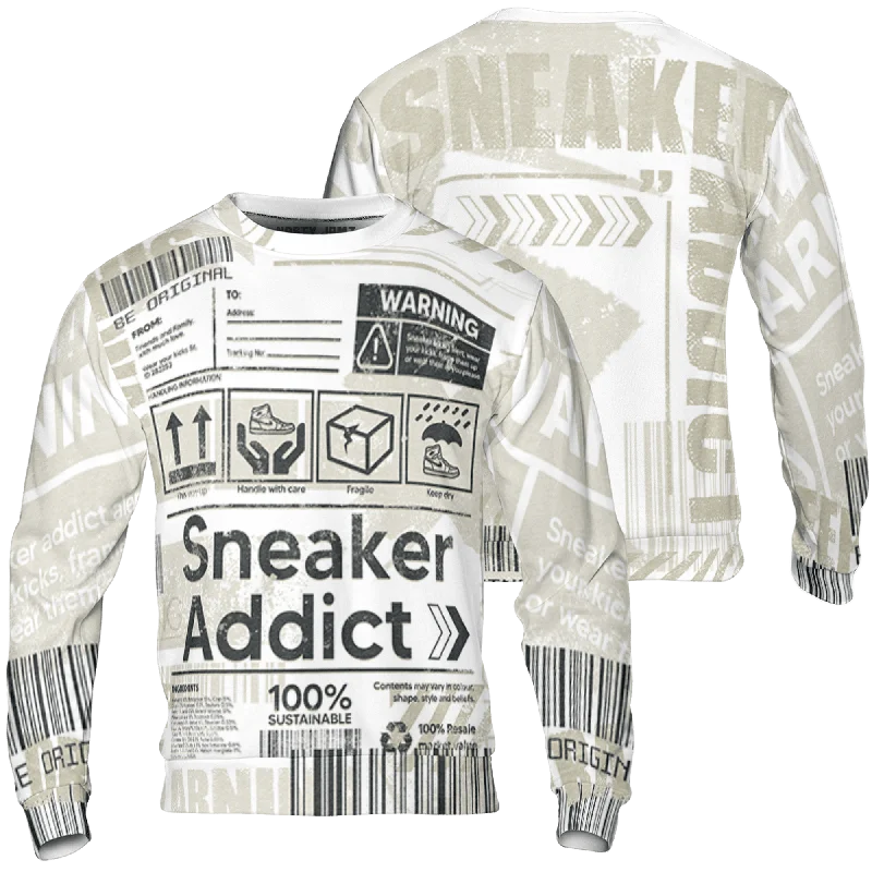 Oversized Unisex Fashion Pieces Classic Elegance Sales NastyJamz Gratitude 11s Sweatshirt Match Sneaker Addict Warning All-Over Print