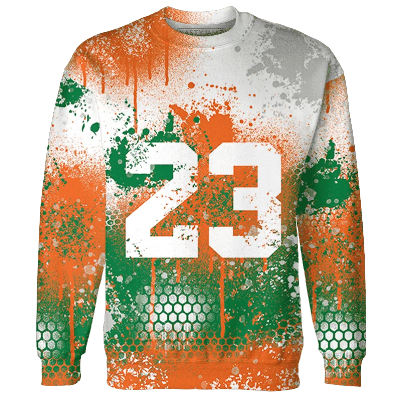 Relaxed-Fit Unisex Clothing Options Discover Promotions NastyJamz MAM Hurricanes 5s Sweatshirt Match 23 Painted Graffiti