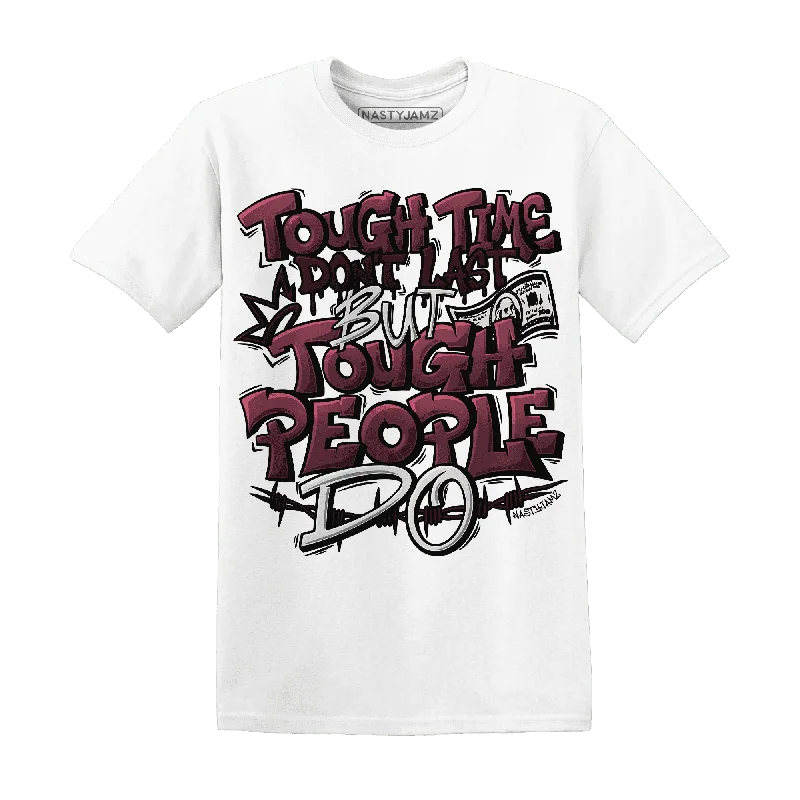 Minimalist Unisex Wardrobe Must-Haves Boutique Styles NastyJamz VaporMax Night Maron Burgundy T-Shirt Match Tough People Never Fall