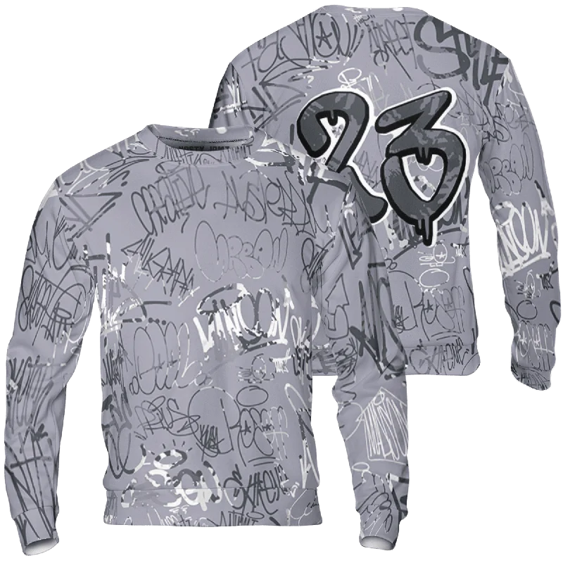 Functional And Stylish Unisex Wear Modern Fashion Sale NastyJamz Stealth 14s Sweatshirt Match 23 Hiphop Graffiti Pattern All-Over Print