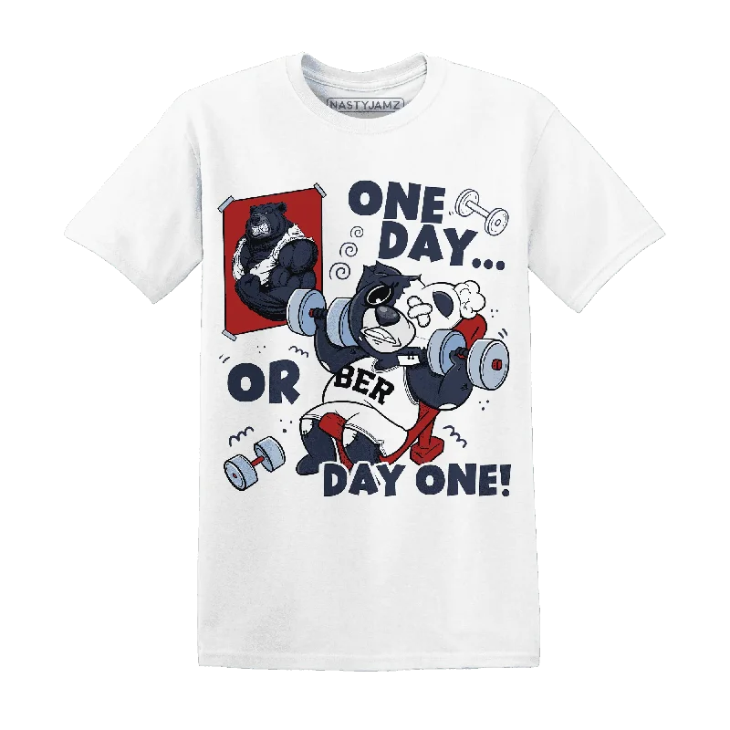 Versatile And Stylish Unisex Apparel Holiday Attire Sale NastyJamz White Navy 6s T-Shirt Match  BER Gymmer