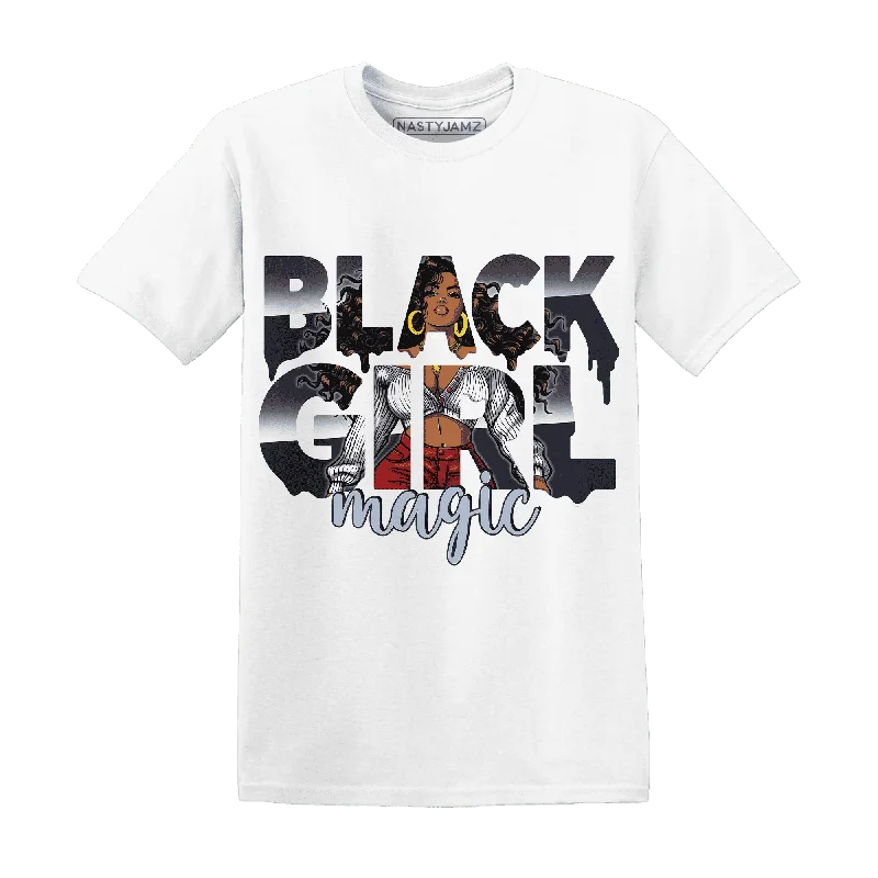 Unisex Casual Fashion Trends Don't Miss Out NastyJamz White Navy 6s T-Shirt Match  Black Girl Magic